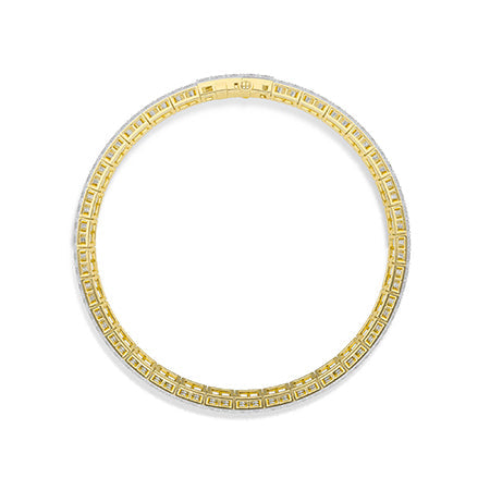 Princess LG Diamond Bracelet in Rose Gold - Binson Diamonds Antwerp