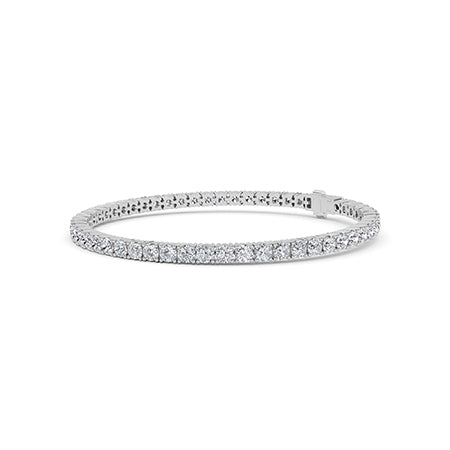 Round LG Diamond Bracelet in Rose Gold - Binson Diamonds Antwerp