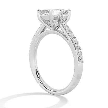 Emerald LG Diamond Ring in Yellow Gold - Binson Diamonds Antwerp
