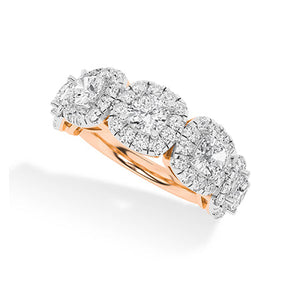 Round LG Diamond Ring in White Gold - Binson Diamonds Antwerp