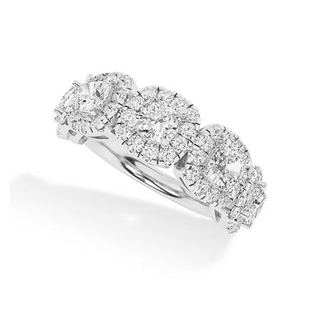Round LG Diamond Ring in White Gold - Binson Diamonds Antwerp