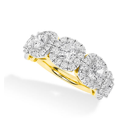 Round LG Diamond Ring in White Gold - Binson Diamonds Antwerp