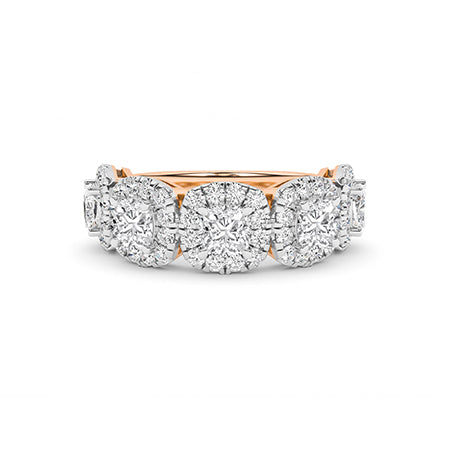 Round LG Diamond Ring in White Gold - Binson Diamonds Antwerp