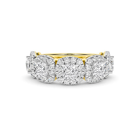 Round LG Diamond Ring in White Gold - Binson Diamonds Antwerp