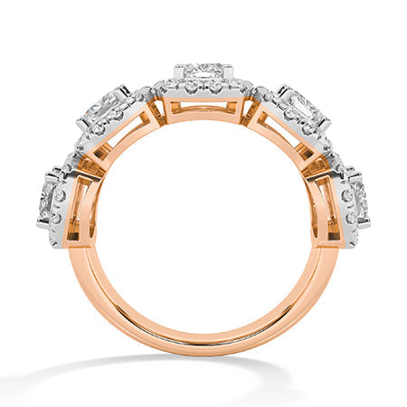 Round LG Diamond Ring in Yellow Gold - Binson Diamonds Antwerp