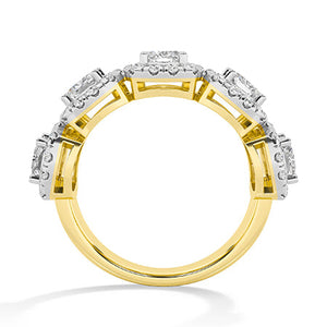 Round LG Diamond Ring in White Gold - Binson Diamonds Antwerp