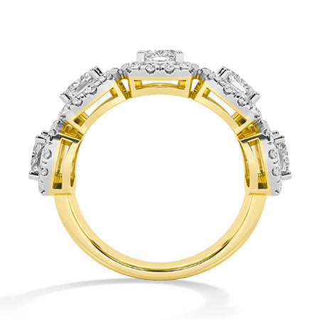 Round LG Diamond Ring in White Gold - Binson Diamonds Antwerp