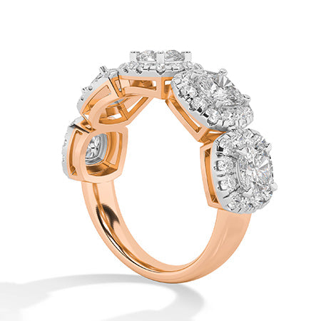 Round LG Diamond Ring in White Gold - Binson Diamonds Antwerp