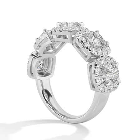 Round LG Diamond Ring in White Gold - Binson Diamonds Antwerp