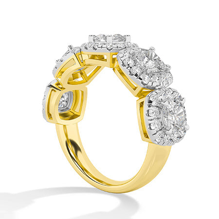 Round LG Diamond Ring in White Gold - Binson Diamonds Antwerp