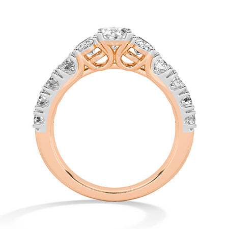 Oval LG Diamond Ring in White Gold - Binson Diamonds Antwerp