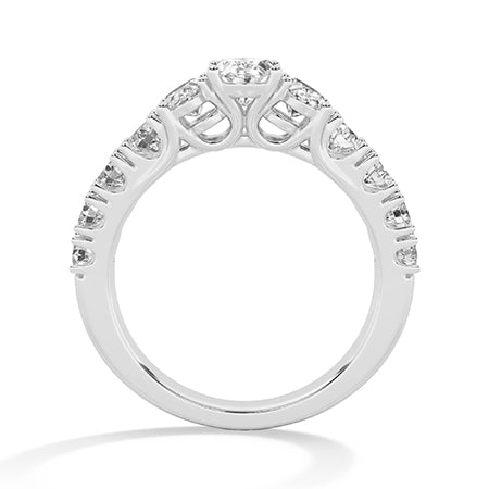 Oval LG Diamond Ring in Yellow Gold - Binson Diamonds Antwerp