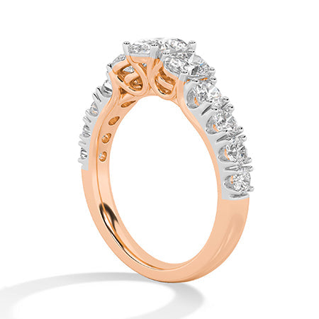 Oval LG Diamond Ring in White Gold - Binson Diamonds Antwerp