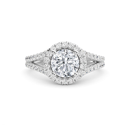 Round LG Diamond Ring in Rose Gold - Binson Diamonds Antwerp