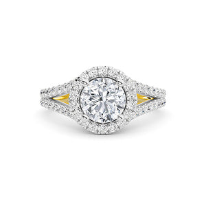Round LG Diamond Ring in Rose Gold - Binson Diamonds Antwerp