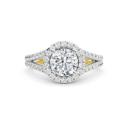 Round LG Diamond Ring in Rose Gold - Binson Diamonds Antwerp
