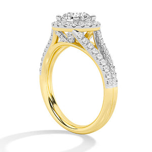 Round LG Diamond Ring in Rose Gold - Binson Diamonds Antwerp