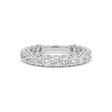 Round LG Diamond Ring in White Gold - Binson Diamonds Antwerp