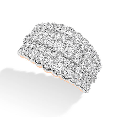 Round LG Diamond Ring in Rose Gold - Binson Diamonds Antwerp