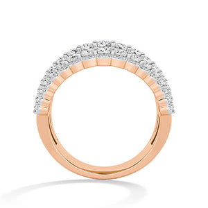 Round LG Diamond Ring in Rose Gold - Binson Diamonds Antwerp