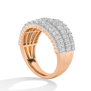 Round LG Diamond Ring in Rose Gold - Binson Diamonds Antwerp