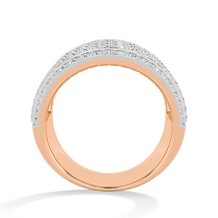 Round LG Diamond Ring in Rose Gold - Binson Diamonds Antwerp