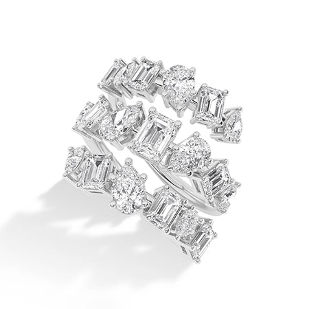 Emerald LG Diamond Ring in Yellow Gold - Binson Diamonds Antwerp