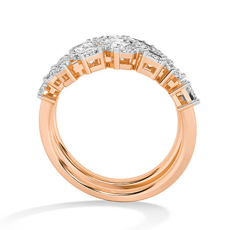 Emerald LG Diamond Ring in White Gold - Binson Diamonds Antwerp