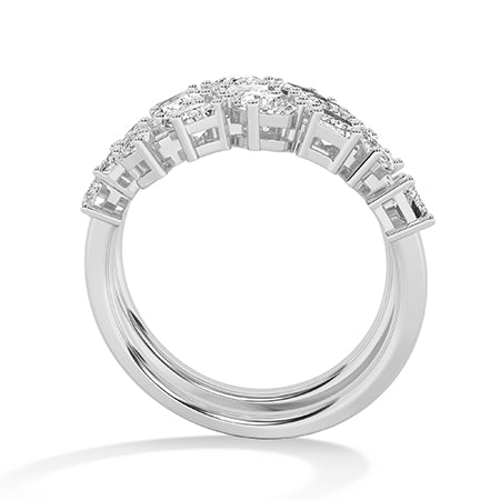 Emerald LG Diamond Ring in Yellow Gold - Binson Diamonds Antwerp