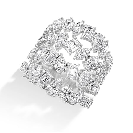 Pear LG Diamond Ring in White Gold - Binson Diamonds Antwerp
