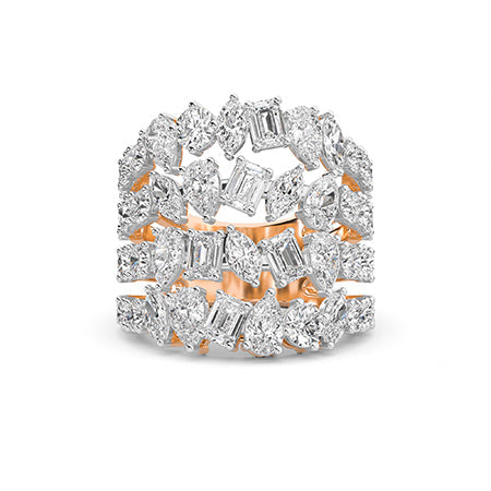 Pear LG Diamond Ring in White Gold - Binson Diamonds Antwerp