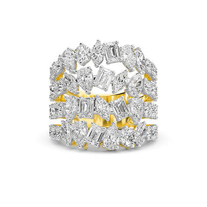 Pear LG Diamond Ring in White Gold - Binson Diamonds Antwerp