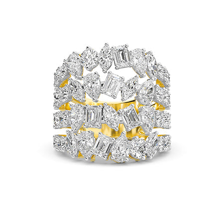 Pear LG Diamond Ring in White Gold - Binson Diamonds Antwerp