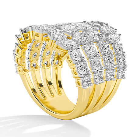 Pear LG Diamond Ring in White Gold - Binson Diamonds Antwerp