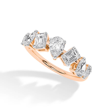 Emerald LG Diamond Ring in Yellow Gold - Binson Diamonds Antwerp