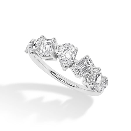 Emerald LG Diamond Ring in Yellow Gold - Binson Diamonds Antwerp