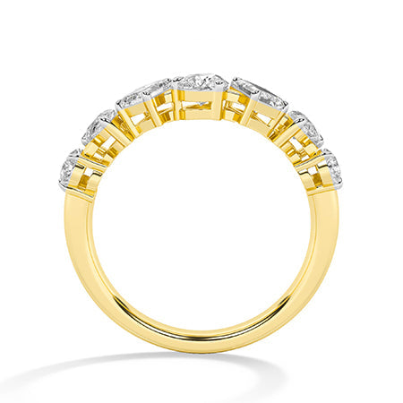 Emerald LG Diamond Ring in Yellow Gold - Binson Diamonds Antwerp