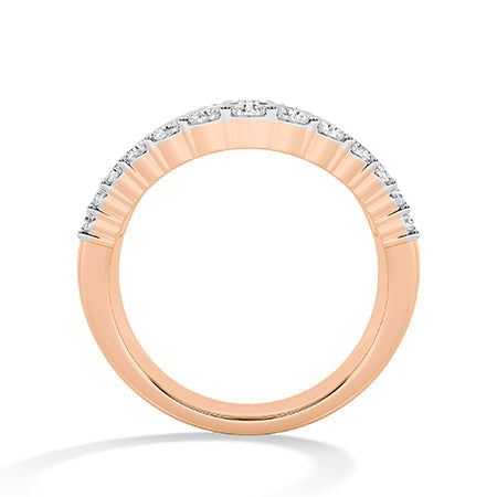 Baguette LG Diamond Ring in Rose Gold - Binson Diamonds Antwerp