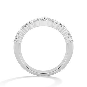 Baguette Lab-Grown Diamond Ring in 18K white gold, front view