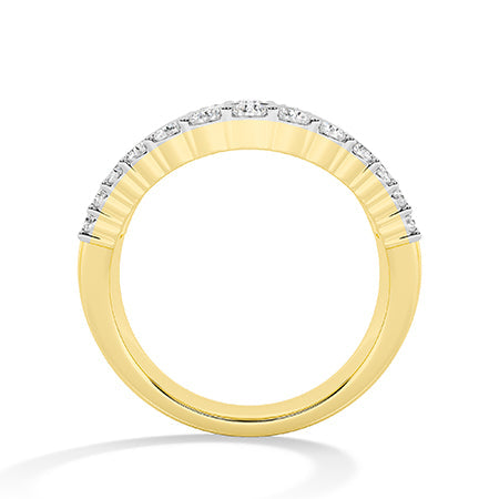 Baguette LG Diamond Ring in Rose Gold - Binson Diamonds Antwerp