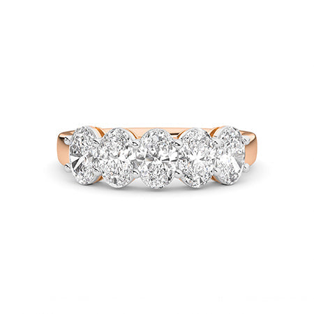 Oval LG Diamond Ring in Rose Gold - Binson Diamonds Antwerp