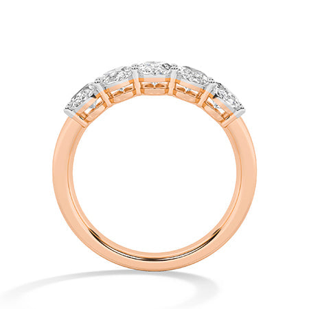 Oval LG Diamond Ring in Rose Gold - Binson Diamonds Antwerp