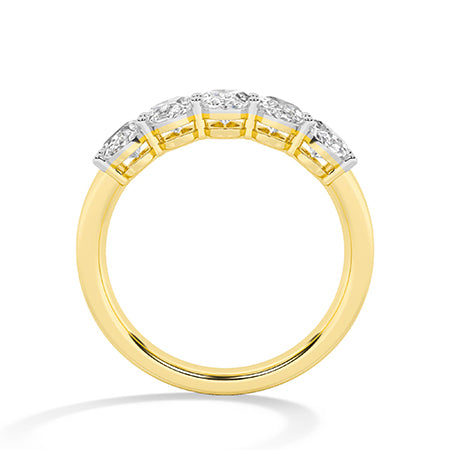 Oval LG Diamond Ring in Rose Gold - Binson Diamonds Antwerp