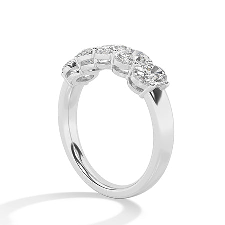 Oval LG Diamond Ring in Rose Gold - Binson Diamonds Antwerp
