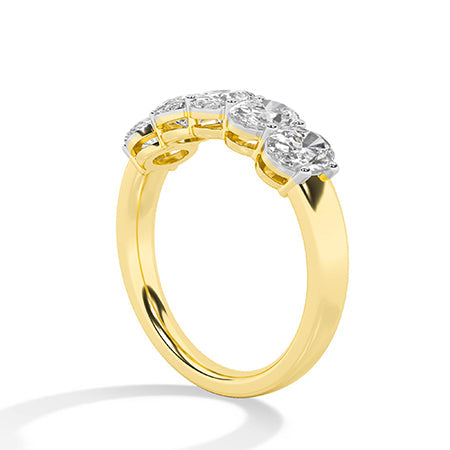 Oval LG Diamond Ring in Rose Gold - Binson Diamonds Antwerp