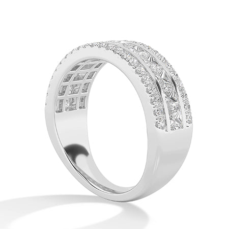 Round LG Diamond Ring in White Gold - Binson Diamonds Antwerp