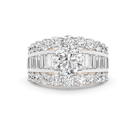 Round LG Diamond Ring in White Gold - Binson Diamonds Antwerp