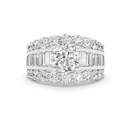 Round LG Diamond Ring in White Gold - Binson Diamonds Antwerp