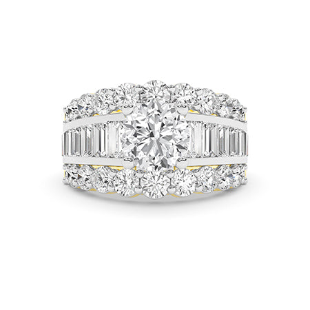 Round LG Diamond Ring in White Gold - Binson Diamonds Antwerp