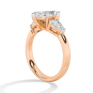 Marquise LG Diamond Ring in Rose Gold - Binson Diamonds Antwerp